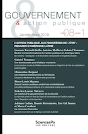 Gouvernement & action publique, v. 09, no 01
